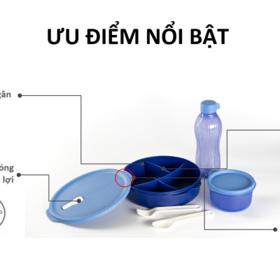 Bộ hộp cơm FIT TO GO - TUPPERWARE CHÍNH HÃNG