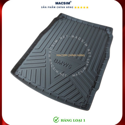 Thảm lót cốp xe ô tô qd Vinfast Lux A 2018-đến nay nhãn hiệu Macsim chất liệu TPV cao cấp màu đen