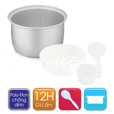 Nồi Cơm Điện Nắp Gài Sharp KS-R231STV-2.2Lít -Hàng Chính Hãng