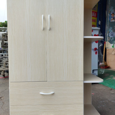 Tủ áo nhỏ xinh kèm kệ Juno Sofa ngang 85 x Cao 1m2