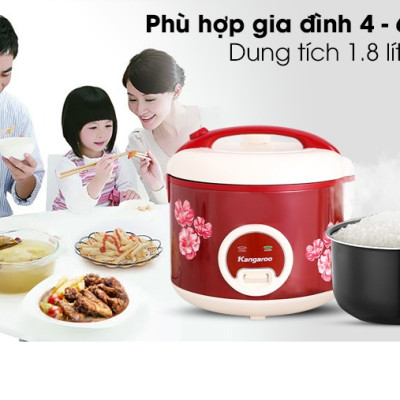 Nồi Cơm Điện Kangaroo KG378H (1.8 lít) - Hàng Chính Hãng