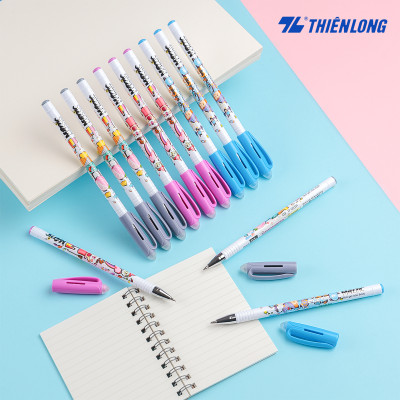 Combo 5/10/20 Bút Gel xóa được Thiên Long Mazzic TP-GELE01 ngòi 0.5mm mực xanh/đen/tím bút viết trơn mượt, có gôm trên nắp