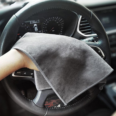 Khăn Lau 2 Mặt Da Lộn, Chất Vải Siêu Mịn, Siêu Thấm Hút Cho Xe Ô Tô