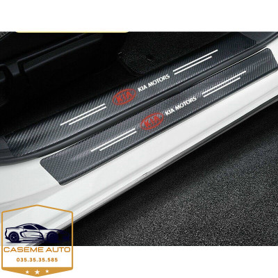 [VINFAST] Bộ 9 Miếng Dán Vân Carbon Chống Trầy Xước Bậc Cửa Ô Tô Dành Cho Hãng Xe VINFAST - Hàng Chính Hãng