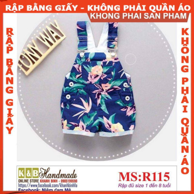 Rập giấy mã R115 quần (BẢN VẼ)