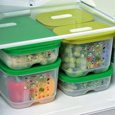 Bộ Hộp Tupperware Trữ Mát Có Nút Hô Hấp Ventsmart 6 Hộp - Nữ Hoàng Trữ Mát - Tươi Đến 3 Tuần