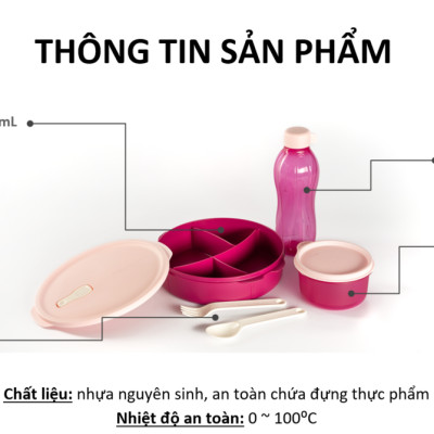 Bộ hộp cơm FIT TO GO - TUPPERWARE CHÍNH HÃNG