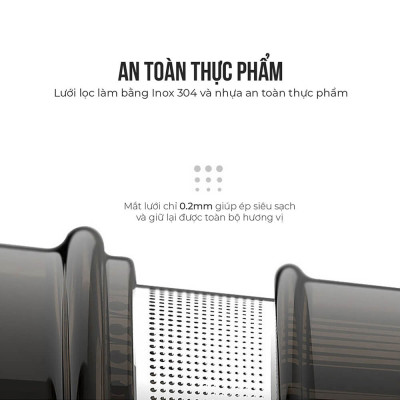 Máy ép chậm Elmich JEE - 1855OL, công suất 240W, ống tiếp nguyên liệu rộng 83mm, độ ồn cực thấp 55 dB - Hàng chính hãng (New)