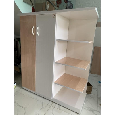 Tủ áo kèm kệ nhựa đài loan 106x125 cm