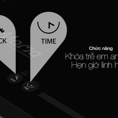Bếp đôi điện từ hồng ngoại Sunhouse Mama MMB888EI - Hàng Chính Hãng