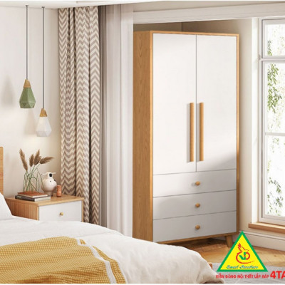 Tủ quần áo gỗ MDF 4TAG04 - Nội thất lắp ráp Viễn Đông ADV
