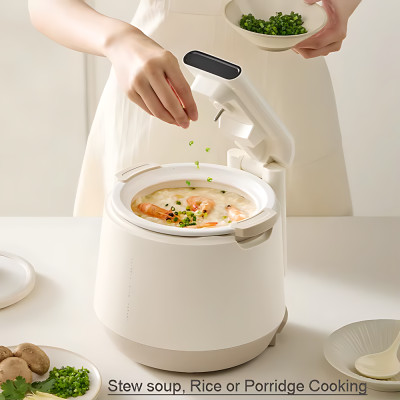 Nồi Cơm Điện Áp Suất Lòng Sứ Dưỡng Sinh Mishio MK396 dung tích 0.8L cho 1-2 người – Bí Quyết Cho Cơm Gạo Lứt - Hàng chính hãng