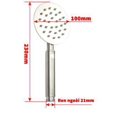 Tay Sen Inox SUS 304 Tròn Eurolife EL-H110 (Trắng Vàng)