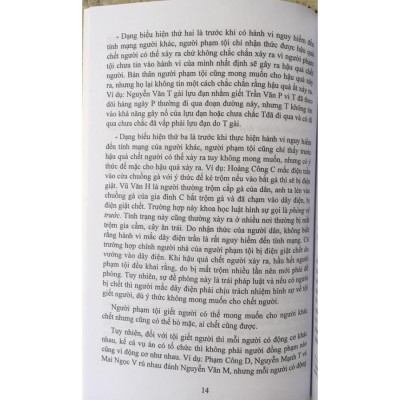 Bộ sách Bình luận Bộ Luật Hình Sự năm 2015 - Những Quy Định Chung và Bình luận Bộ Luật Hình Sự năm 2015 - Phần Các Tội Phạm (Chương 14)