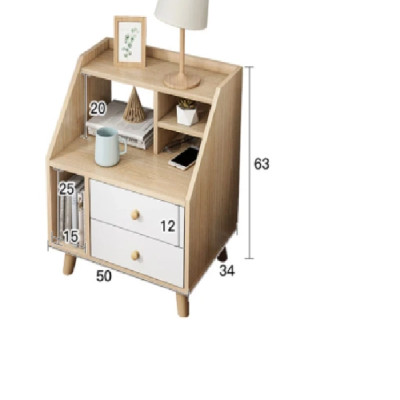Tab đầu giường 2 ngăn kéo và ô đa năng - TD3047