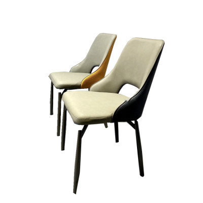 Bàn ăn mặt đá ceramic bóng chân chéo chữ x cong kết hợp ghế Sarin