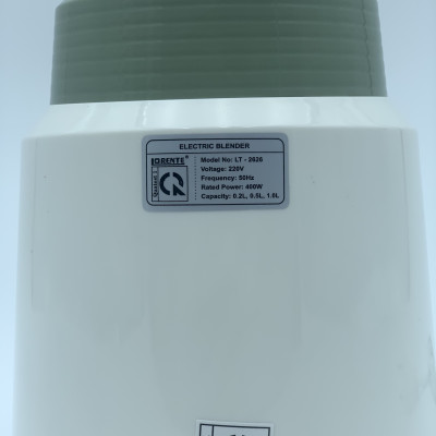 Máy xay sinh tố đa năng kèm bình giữ nhiệt Lorente LT-2626 màu trắng xanh - Hàng chính hãng