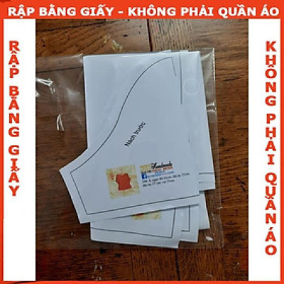 Rập giấy mã 758 - Rập đầm suông đuôi cá