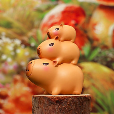 Mô Hình CapybaRa Nâu Bồ Nông Bộ 6 Blindbox HM113 Trang Trí Xe Hơi Quà Tặng_ Hàng chính hãng
