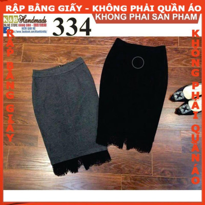 Rập giấy A0 mã 334- (BẢN VẼ) rập chân váy