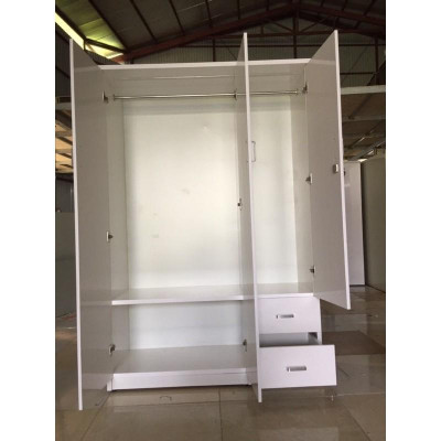 Tủ nhựa Đài Loan -  tủ nhựa 3 cánh, tủ quần áo nhựa Đài Loan màu Trắng, hồng, xanh dương, vân gỗ óc chó, vân gỗ