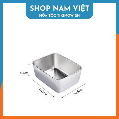 Hộp Inox 304 Trữ Đồ Tủ Lạnh Có Nắp Đậy