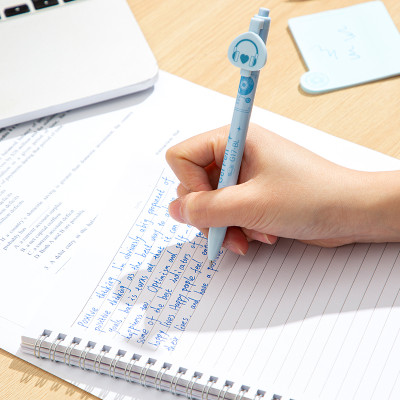 [Sơn Tùng M-TP Collection] Bút Bi Nước Mực Gel Bấm Ngòi 0.5 Nhanh Khô Siêu Mướt Nhiều Mực BST Limited Deli - Viết Bi Học Sinh Văn Phòng - EG17-BL