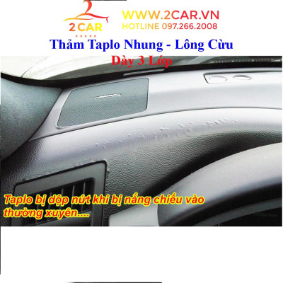 Thảm Taplo Nhung Lông Cừu Cho Xe Nissan Almera 2021 2022 Hàng 3 lớp chống trượt