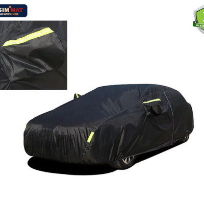 Bạt phủ ô tô Mazda 2 thương hiệu Macsim sử dụng trong nhà và ngoài trời chất liệu Polyester - màu đen
