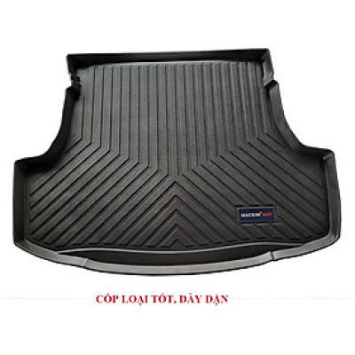 Thảm lót cốp xe ô tô TOYOTA YARIS 2013- 2017 nhãn hiệu Macsim chất liệu TPV cao cấp màu đen(285)