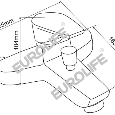 Củ Sen Nóng Lạnh Đồng Mạ Chrome Eurolife EL-SUN 01 (Trắng Bạc)