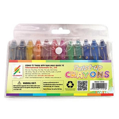 Bút sáp vặn 12 màu Colormate