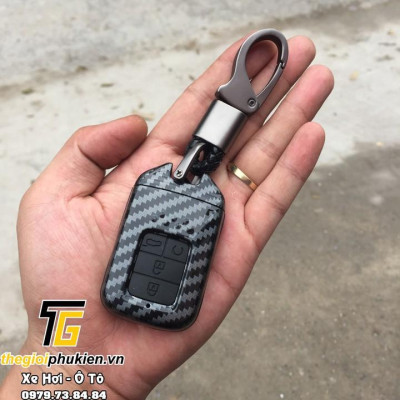Ốp chìa khóa carbon bọc, bảo vệ chìa khóa xe Honda Civic 2016-2020, Honda City 2021 kèm móc đeo INOX