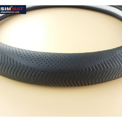 Bọc vô lăng cao cấp Macsim mã L17T mới chất liệu da thật - Khâu tay 100% phù hợp các loại xe