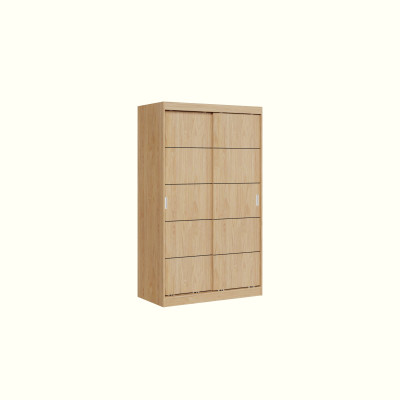 HAPPY FURNITURE , Tủ treo quần áo cửa lùa - RUNI , TCL_005 , 120cm x 60cm x 203cm