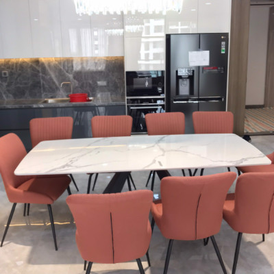 Bàn ăn cao cấp Juno Sofa mặt đá chân A  