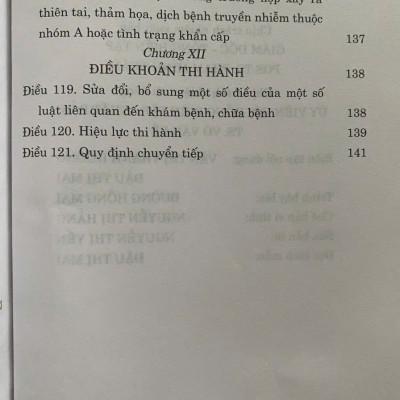 Luật Khám Bệnh, Chữa Bệnh 