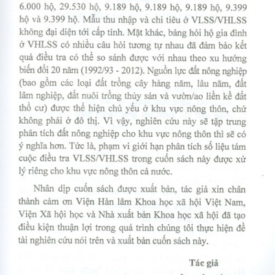 Bất Bình Đẳng Mức Sống Ở Nông Thôn Qua Sử Dụng Đất Nông Nghiệp Của Hộ Gia Đình