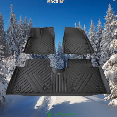 Thảm lót sàn xe ô tô BYD ATTO 3 2024+ Nhãn hiệu Macsim chất liệu nhựa TPE cao cấp màu đen