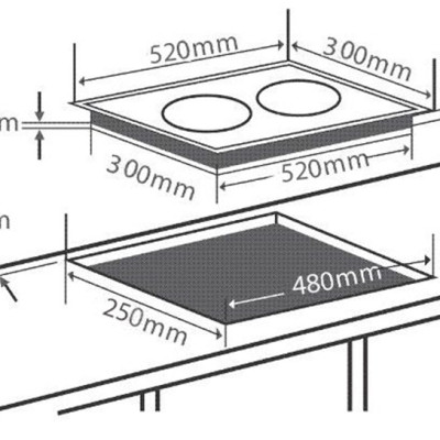 Bếp Từ Đôi Chefs EH-DIH32B - Hàng Chính Hãng