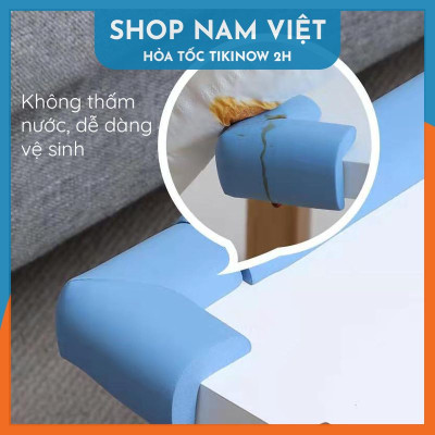 Set 4 Miếng Xốp Bọc Cạnh Bàn, Bịt Góc Tủ Bảo Vệ An Toàn Cho Bé NAVIVU