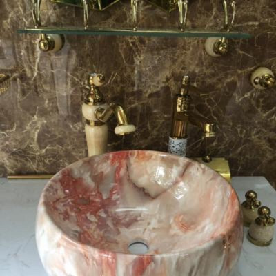 CHẬU RỬA MẶT, LAVABO ĐẶT BÀN NGỌC BÍCH NHẬP KHẨU CAO CẤP CHÍNH HÃNG GROVES NT1