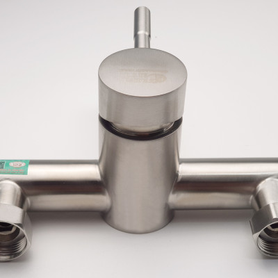 Bộ vòi sen nóng lạnh Inox SUS 304 Eurolife EL-1201 (Trắng vàng)