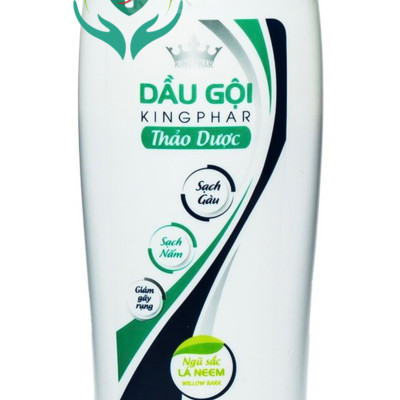 Dầu gội đầu Thảo dược Kingphar , chai 200ml, sạch gàu, mượt tóc, giảm gãy rụng