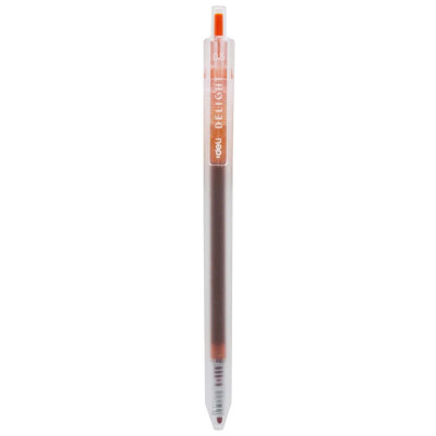 Bút Gel 0.5 mm - Deli EG118-OR - Mực Cam