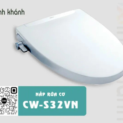 Nắp bồn cầu tự rửa thông minh xịt rửa, vệ sinh phụ nữ INAX CW-S32 (Hàng chính hãng)