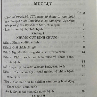 Luật Khám Bệnh, Chữa Bệnh 