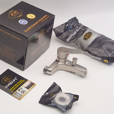 Củ sen nóng lạnh Inox SUS 304 nguyên chất thương hiệu Eurolife EL-1501 (Trắng vàng)