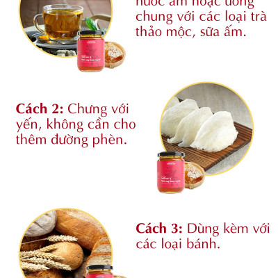 Saffron mật ong Kingdom Herb chính hãng thượng hạng nguyên chất 100% hộp 311g (tặng que lấy mật và bình thuỷ tinh)