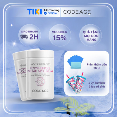 Viên uống chống nắng Codeage Polyphenols Broad Spectrum (120 viên)